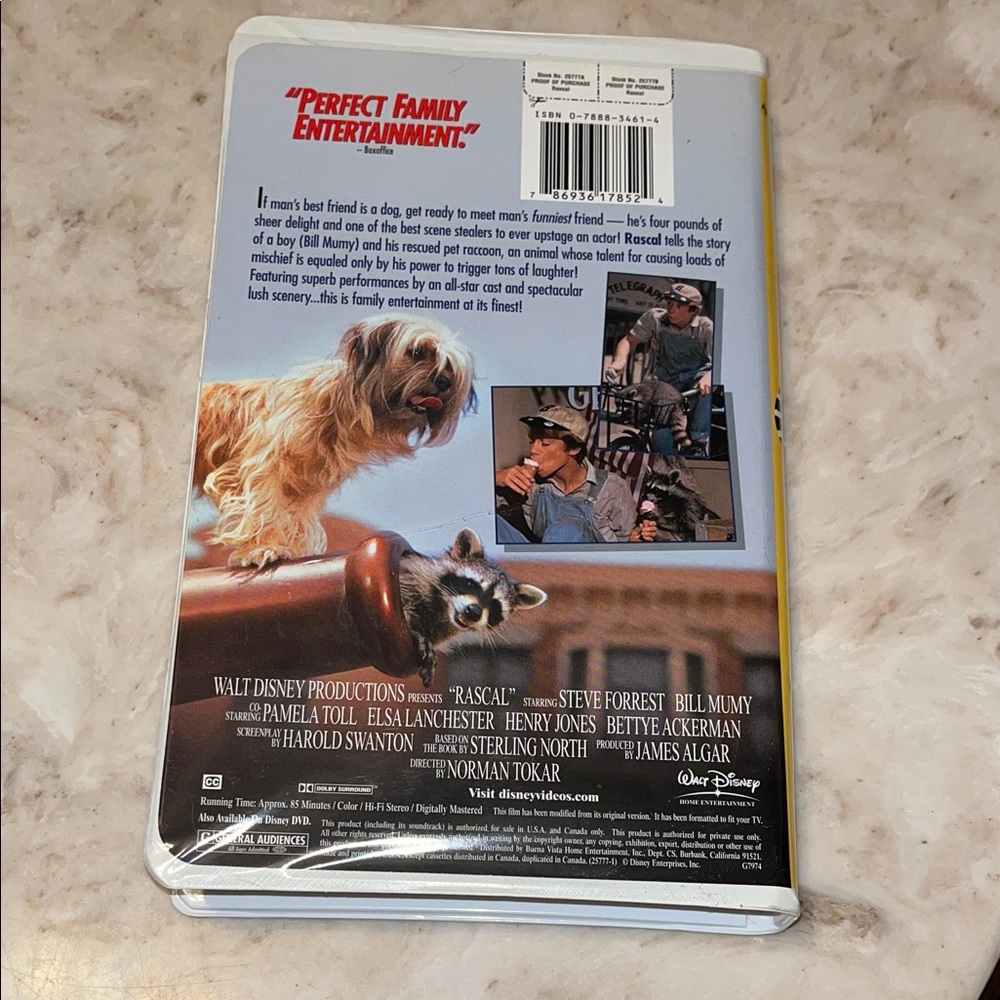 Disney Rascal VHS Tape - Picture 2 of 4